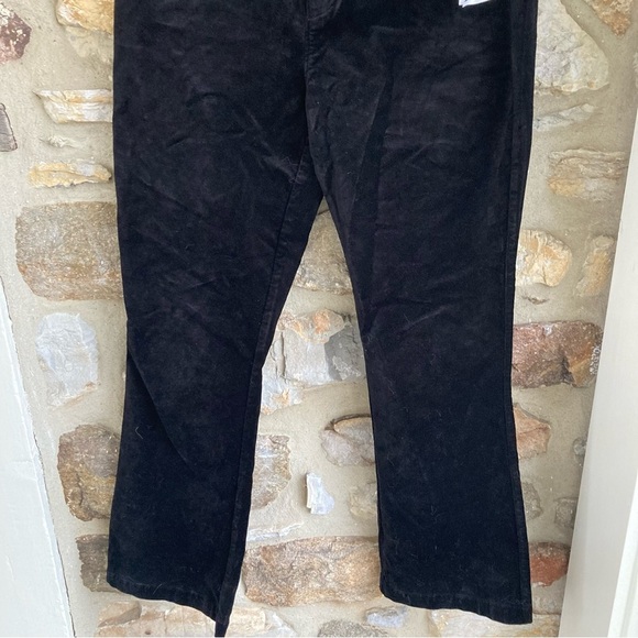 NWT PAIGE Claudine High Waist Crop Flare Pants In Black Velvet Womens 30 $219 - Picture 4 of 12